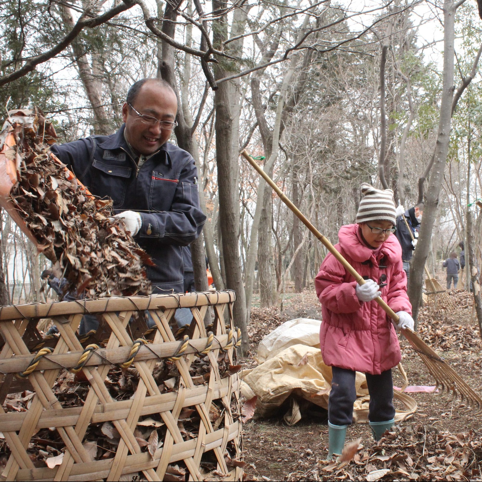We are looking for participants for the “Yamayuri Club” social event “Leaf Raking Experience” on Sunday, February 24th!